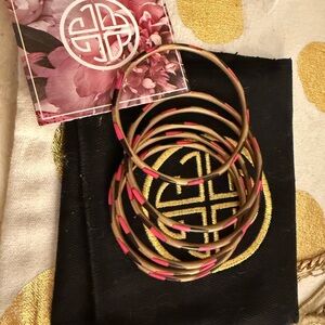 Budha girl black and pink Veda bangles